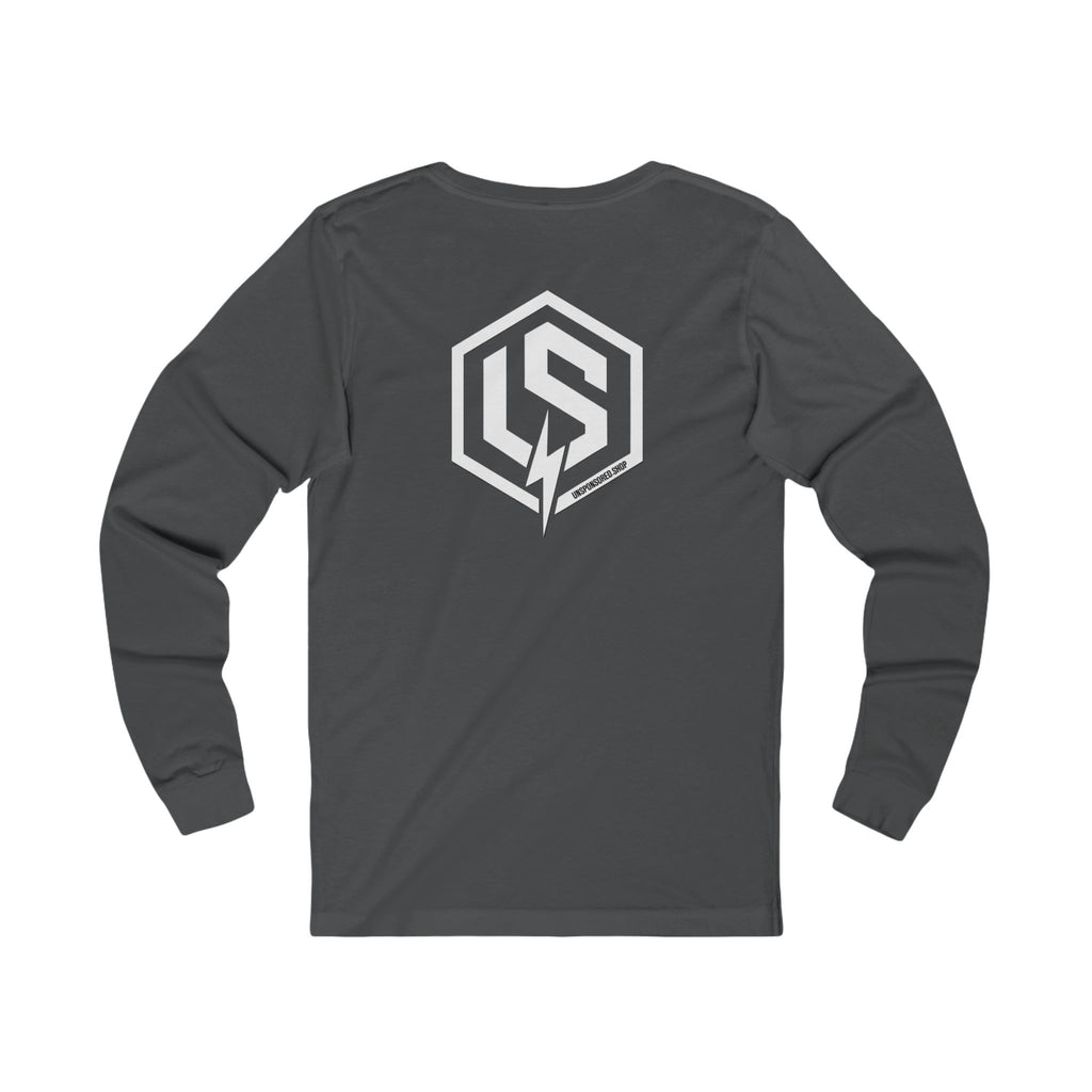 Long Sleeve Tee — Minimal Logo Crewneck (Front Chest & Back Emblem)