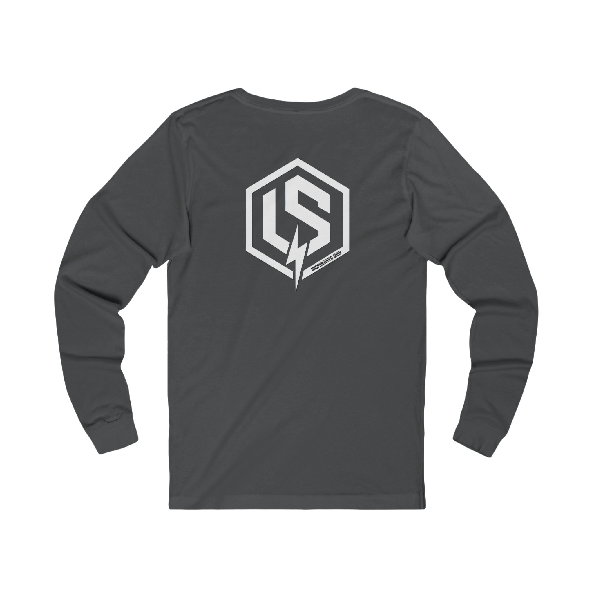Long Sleeve Tee — Minimal Logo Crewneck (Front Chest & Back Emblem)