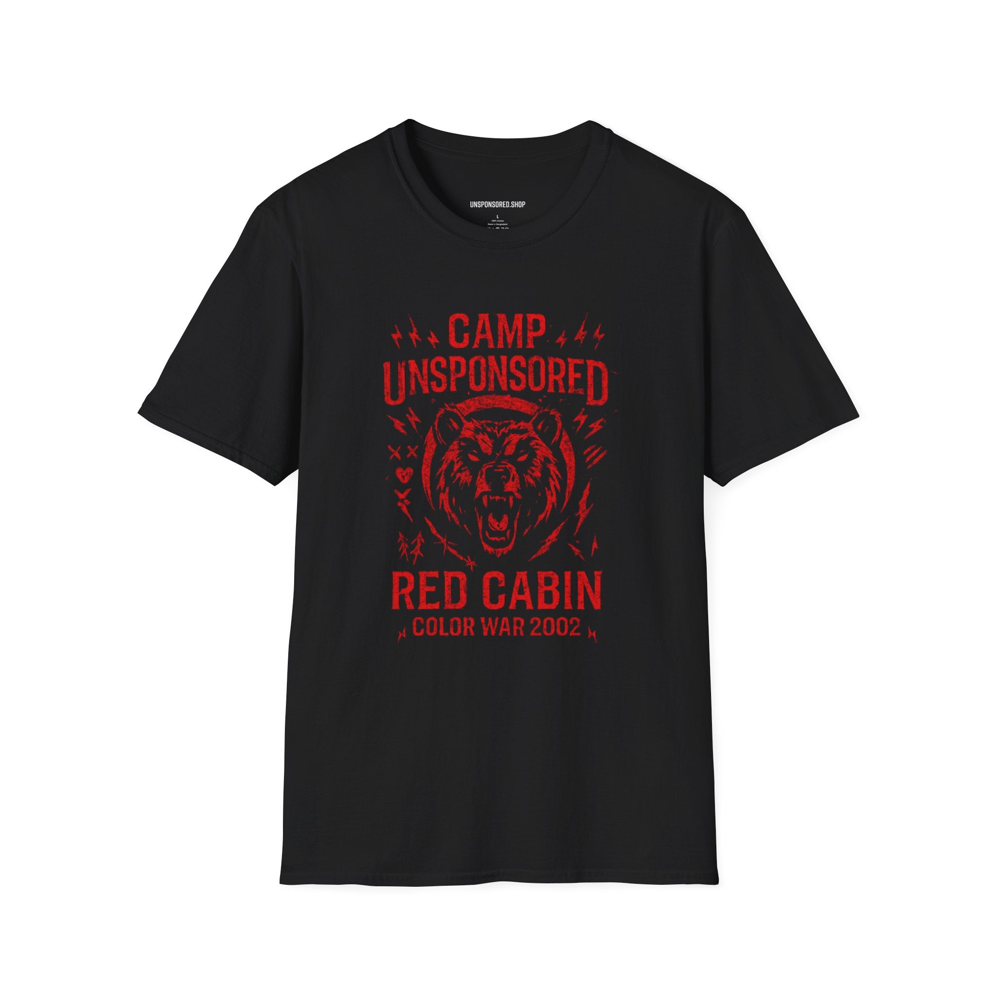 Camp Unsponsored - Red Cabin - Color War Shirt