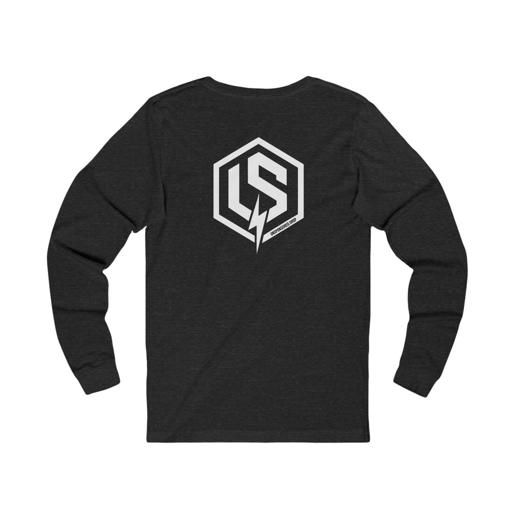 Long Sleeve Tee — Minimal Logo Crewneck (Front Chest & Back Emblem)