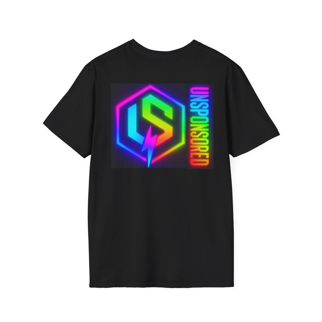 Neon Rainbow “UNSPONSORED” Logo Tee