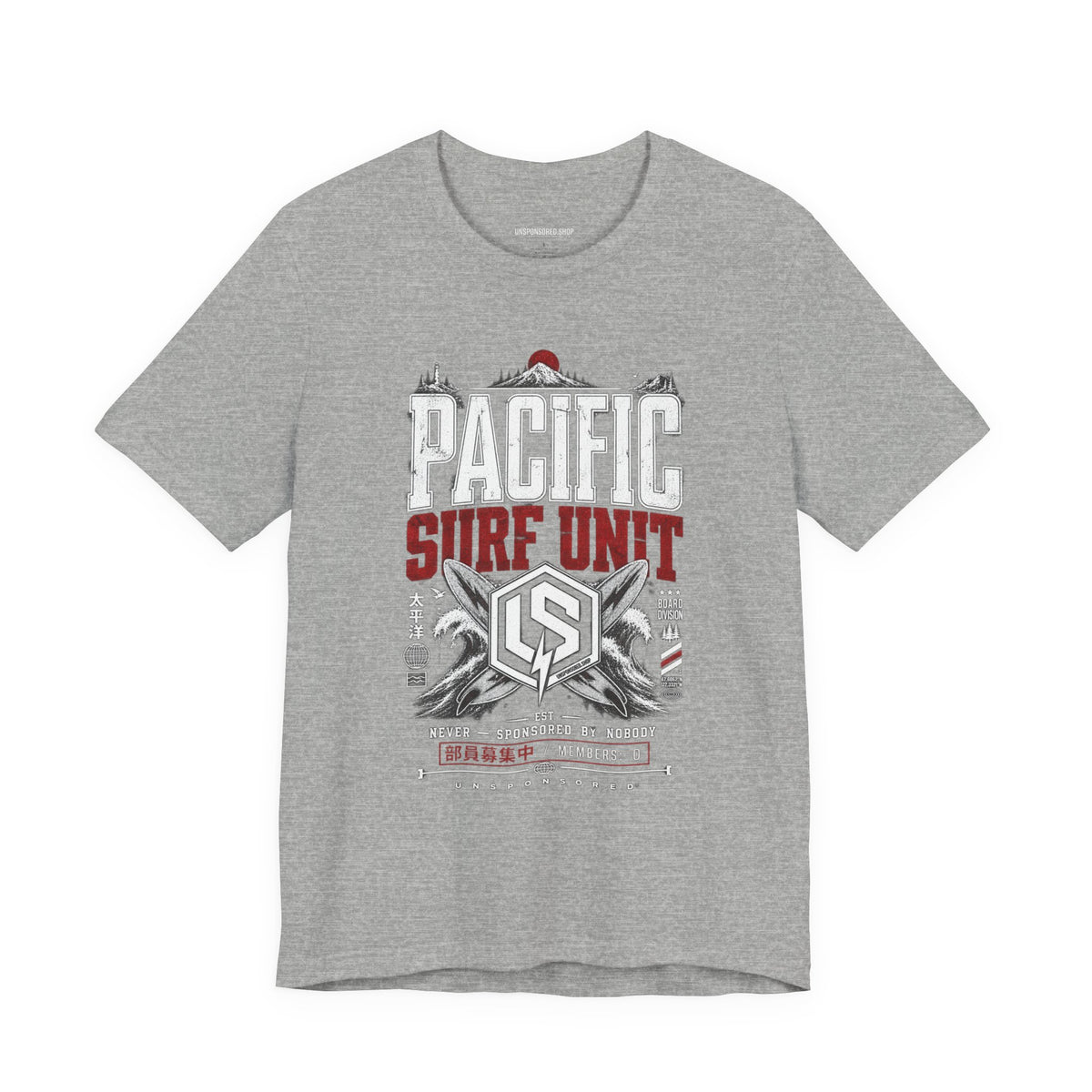 Unsponsored Pacific Surf Unit Graphic Tee — Board Division — product photo 3