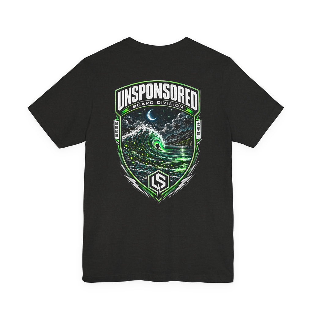 Unsponsored Night Surf Crest Graphic Tee — Board Division — product photo 7