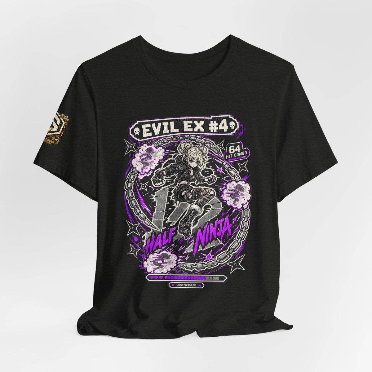 Unsponsored vs the World — Evil Ex #4 Half Ninja Graphic Tee — product photo 9