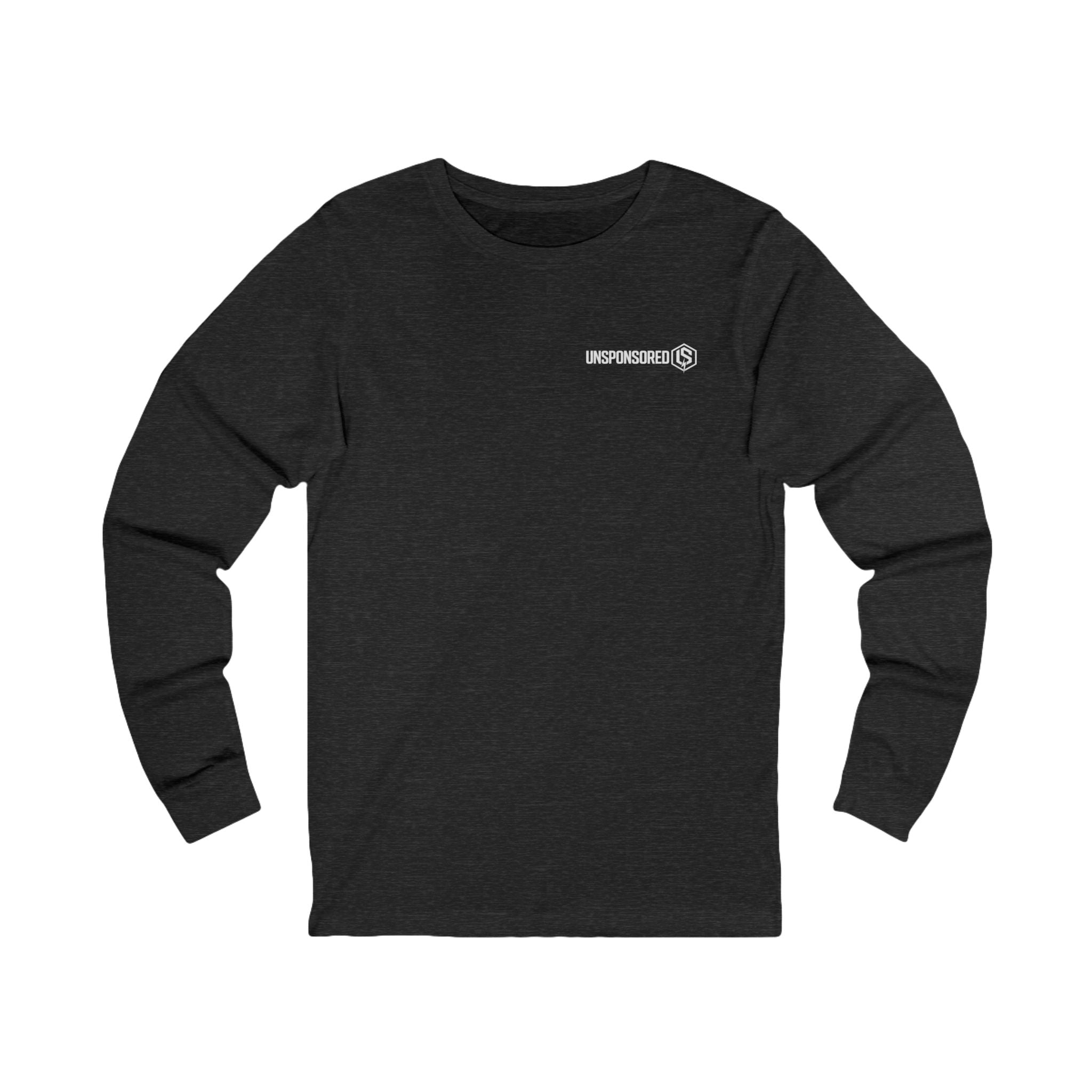 Long Sleeve Tee — Minimal Logo Crewneck (Front Chest & Back Emblem)