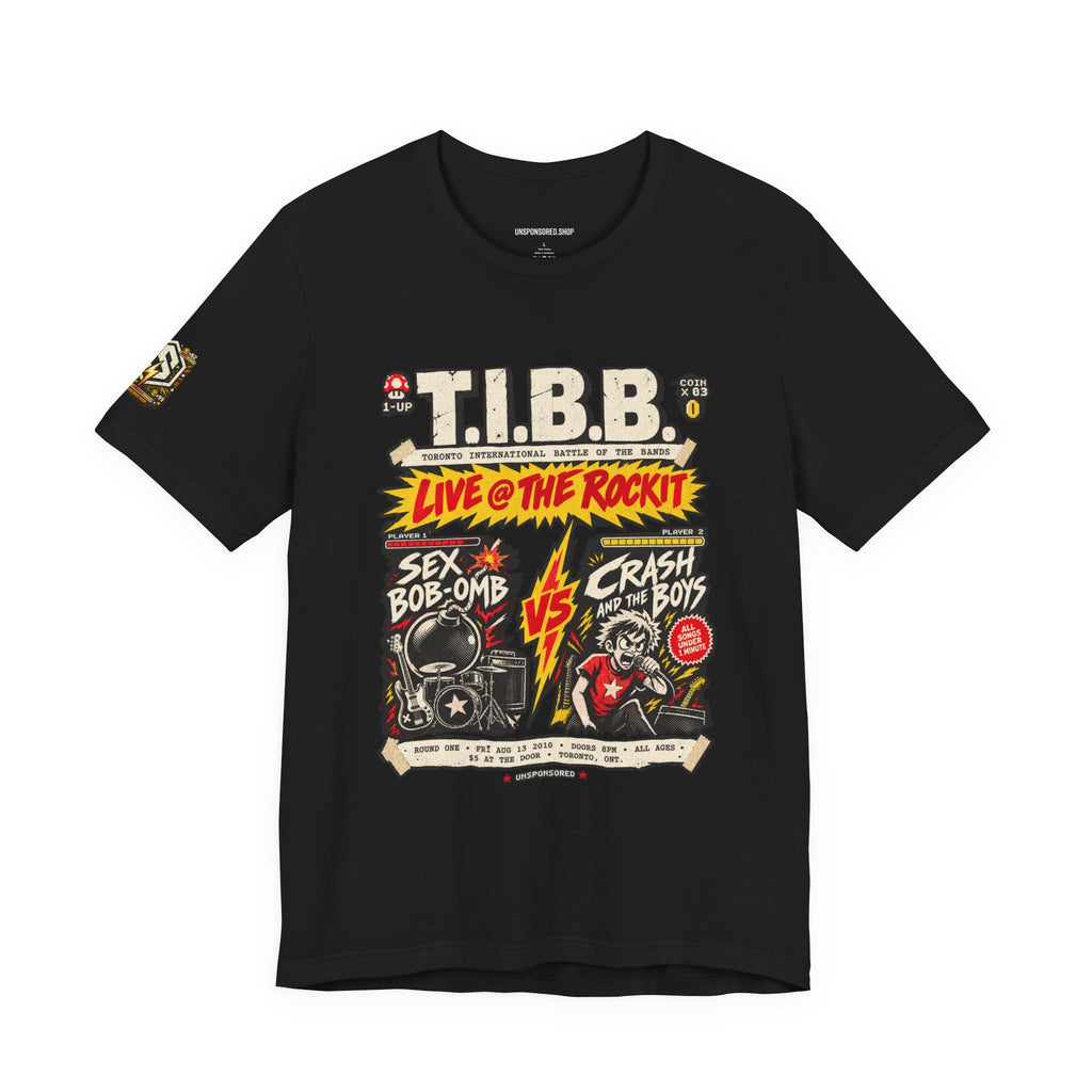 Unsponsored vs the World — TIBB Graphic Tee — front view