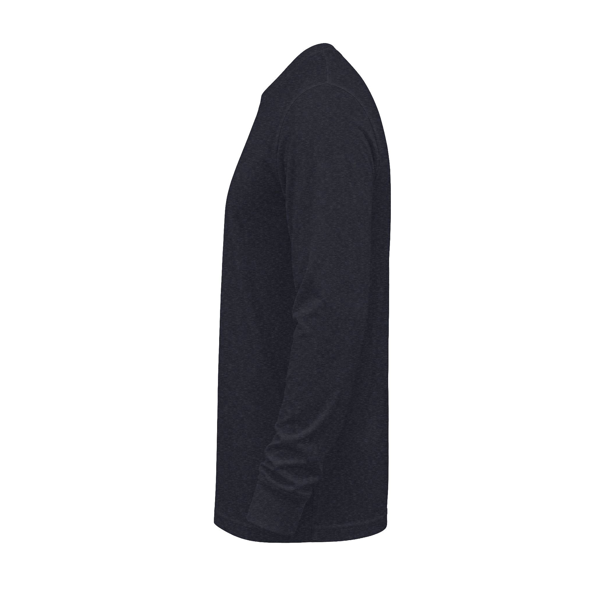 Long Sleeve Tee — Minimal Logo Crewneck (Front Chest & Back Emblem)