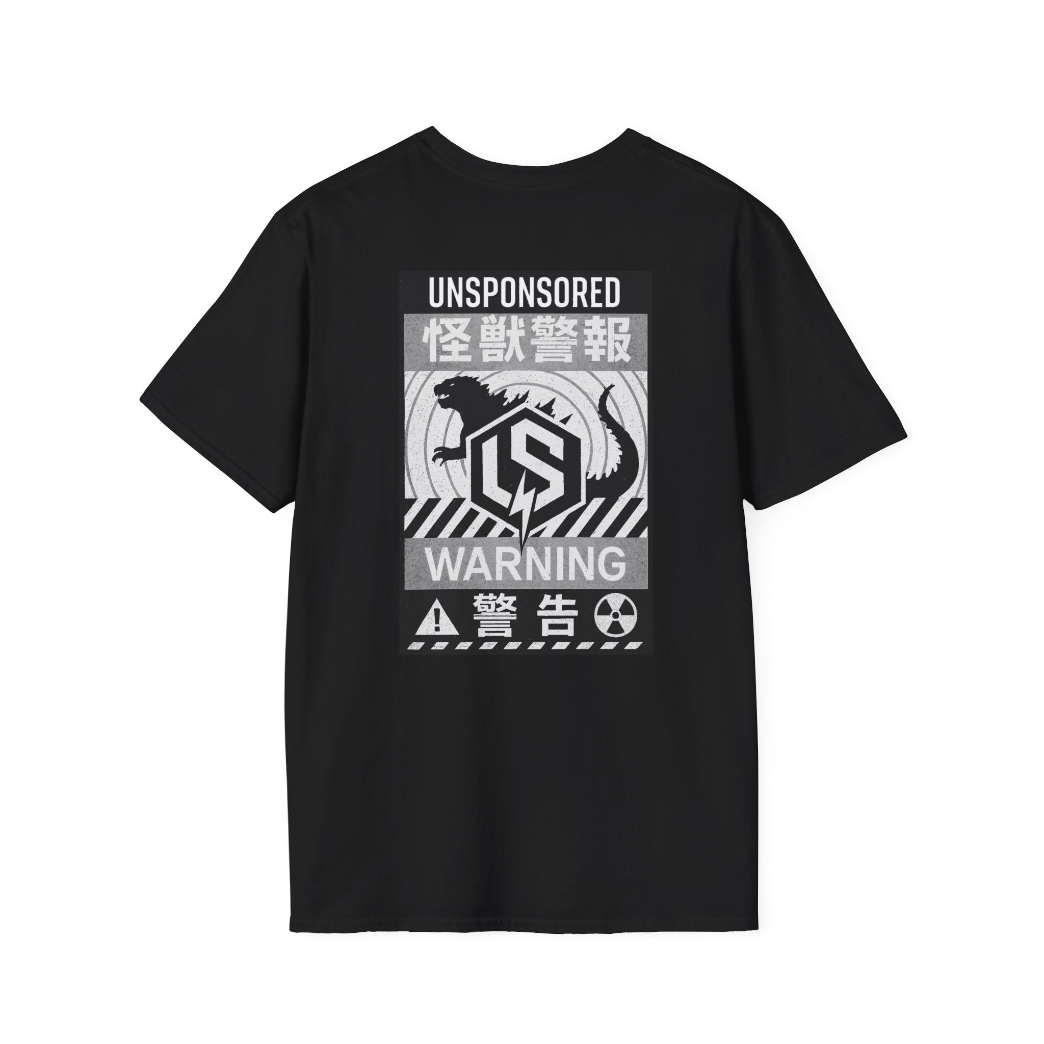 God Kaiju Warning Graphic T-Shirt — 'Unsponsored' Kaiju Poster Tee