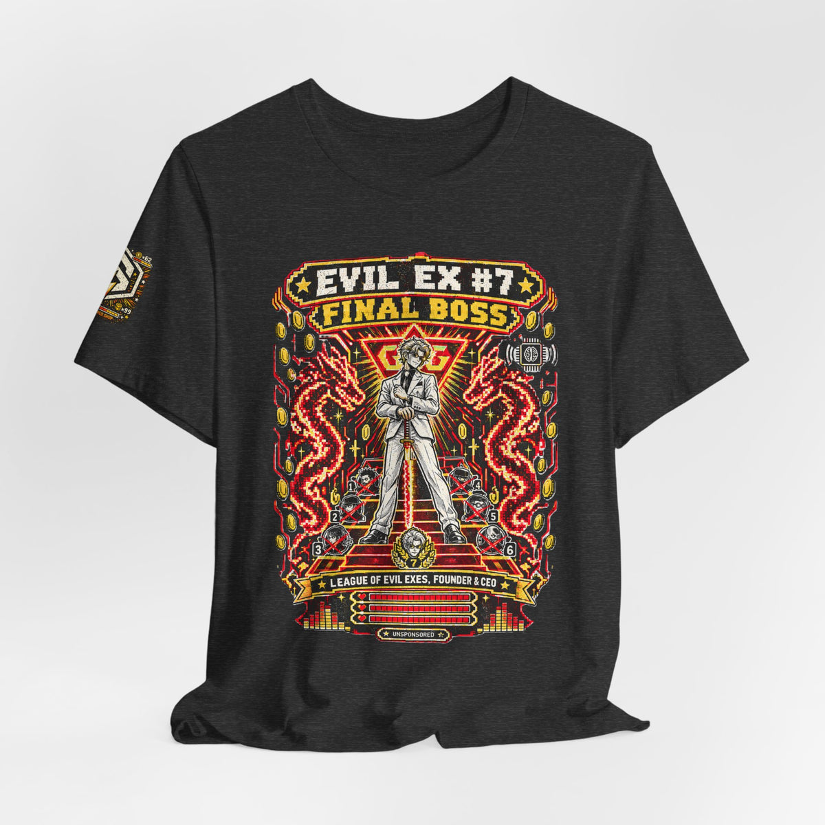 Unsponsored vs the World — Ex #7 Final Boss Graphic Tee — product photo 12