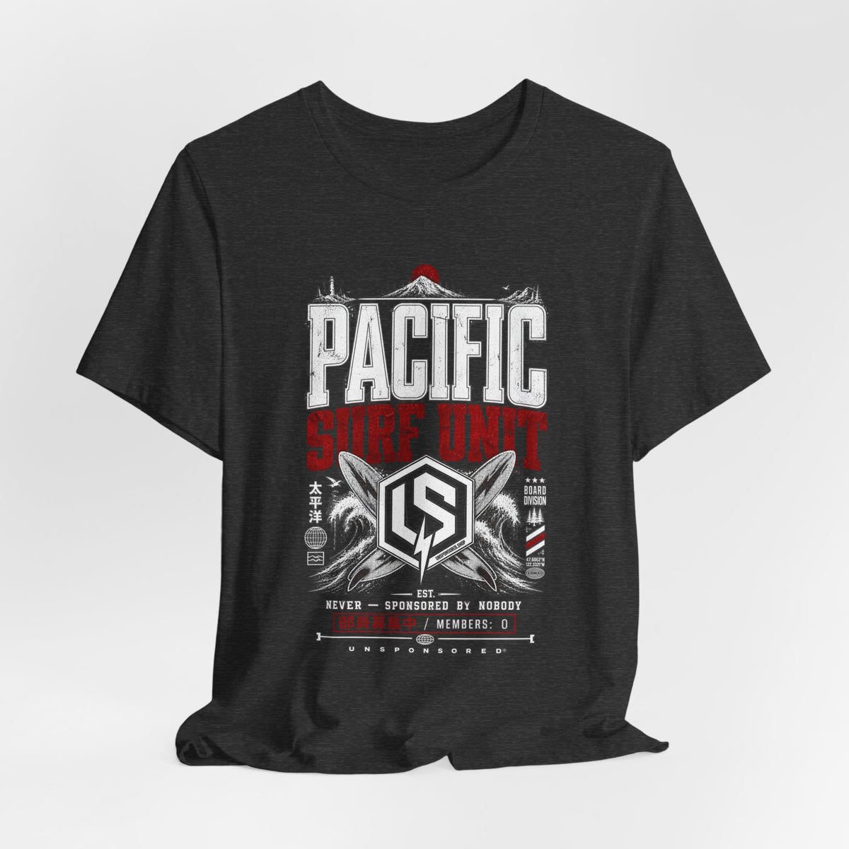 Unsponsored Pacific Surf Unit Graphic Tee — Board Division — product photo 16