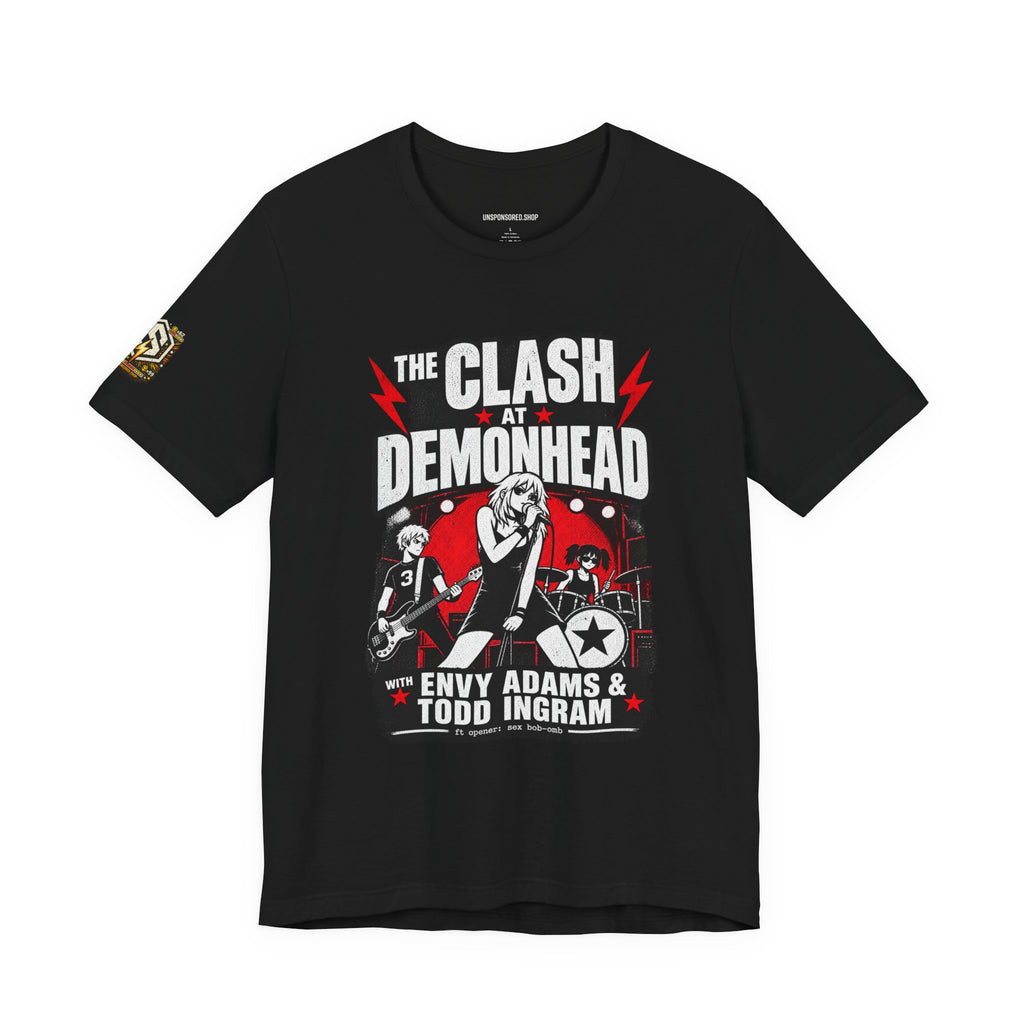 Unsponsored vs the World — Clash Show Graphic Tee — front view