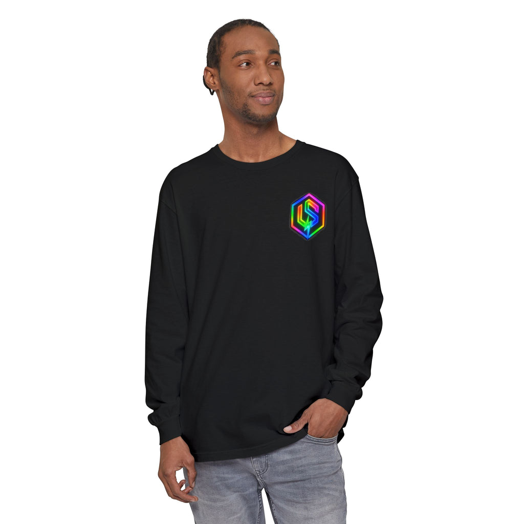 Neon Rainbow Logo Long Sleeve Tee