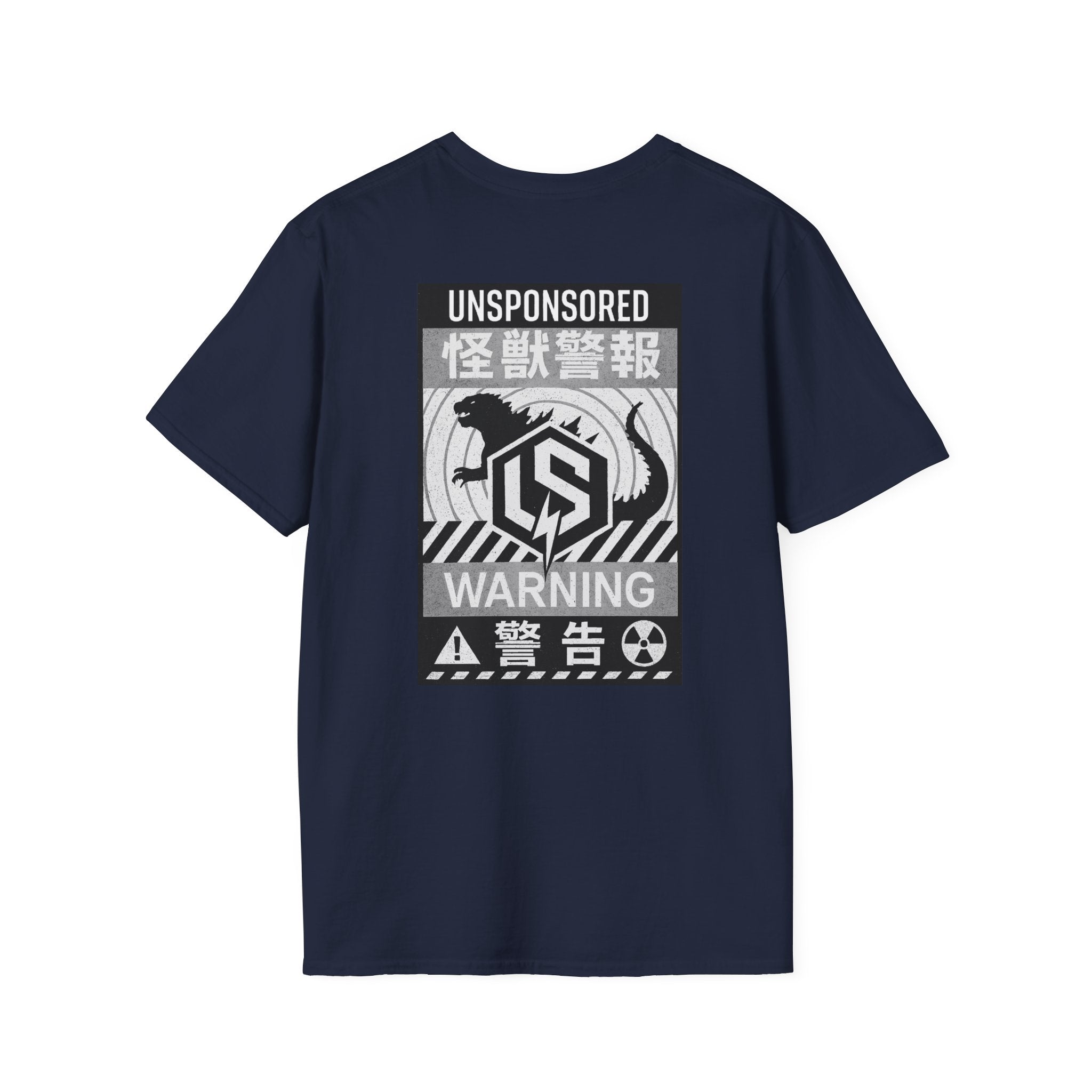 God Kaiju Warning Graphic T-Shirt — 'Unsponsored' Kaiju Poster Tee