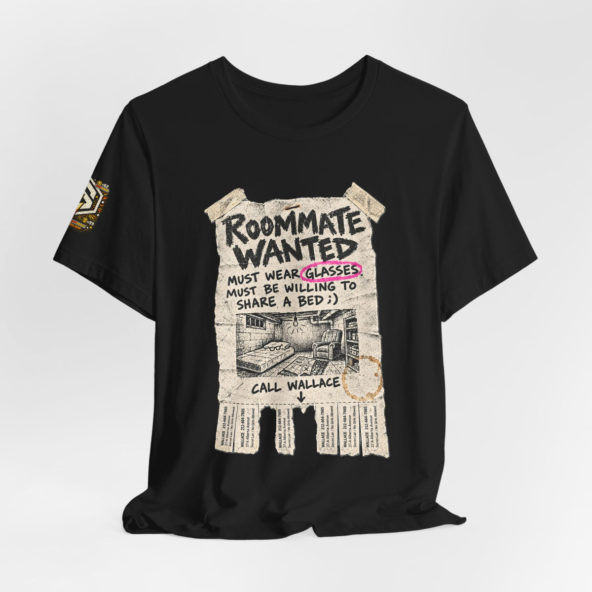 Unsponsored vs the World — Roommate Wanted Graphic Tee — product photo 6