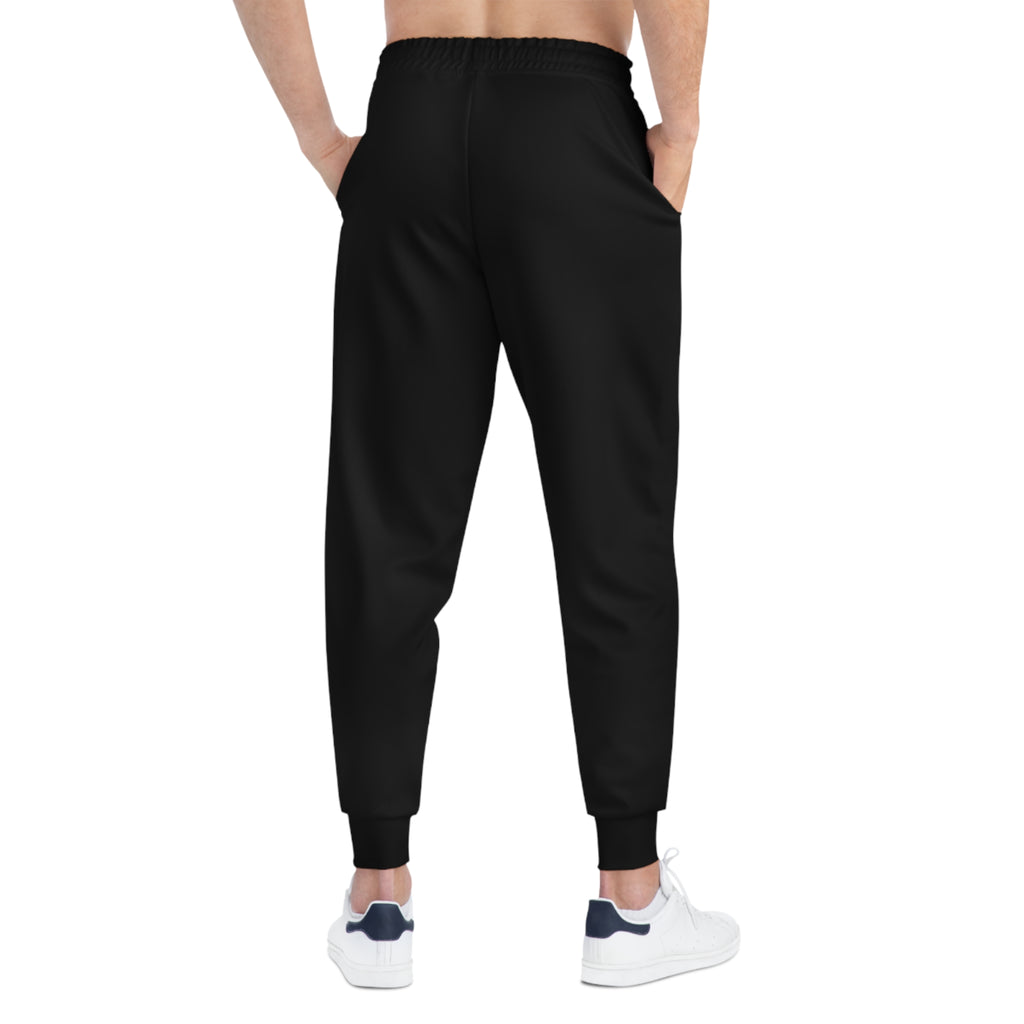 UnSponsored Athletic Joggers — Black Logo Side Print