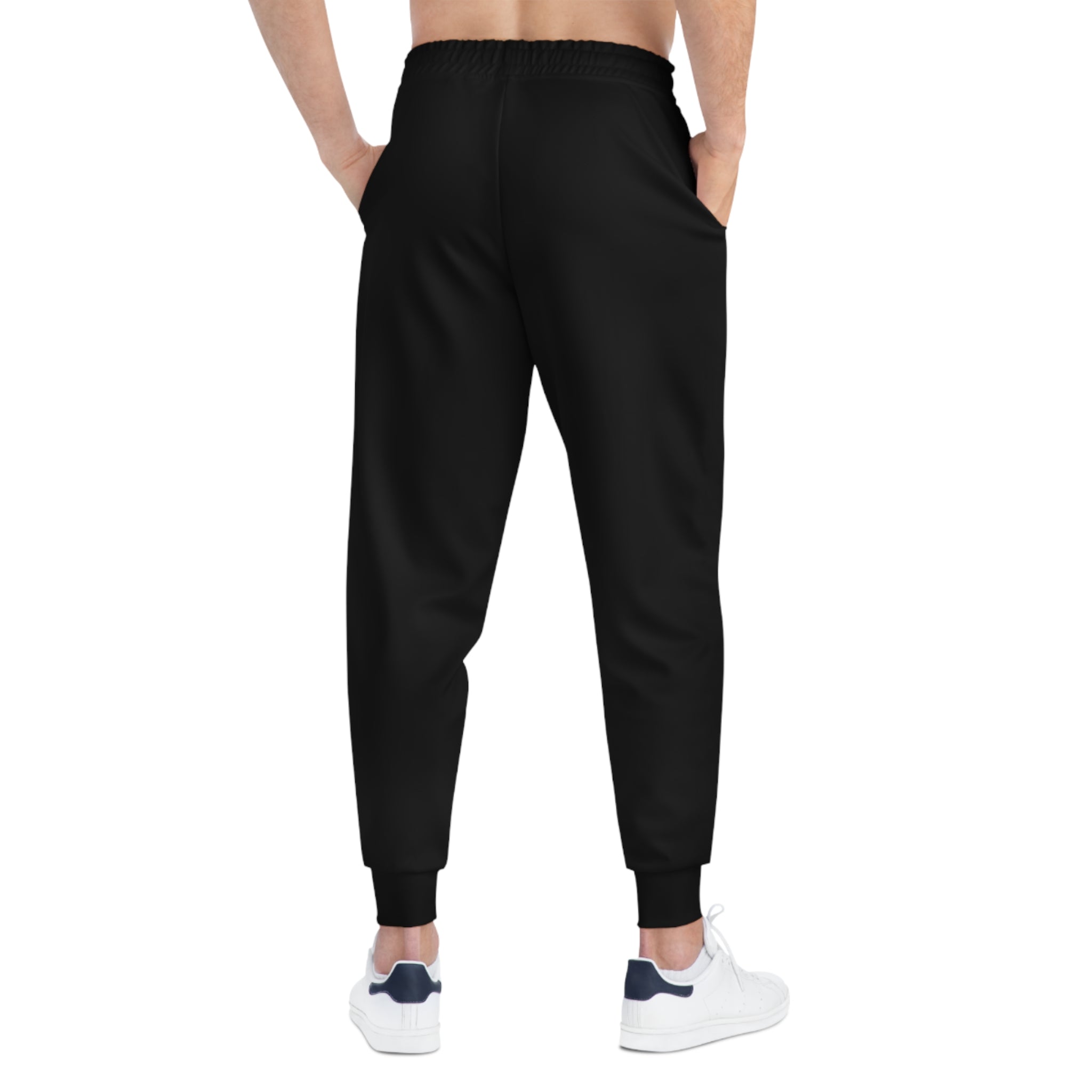 UnSponsored Athletic Joggers — Black Logo Side Print