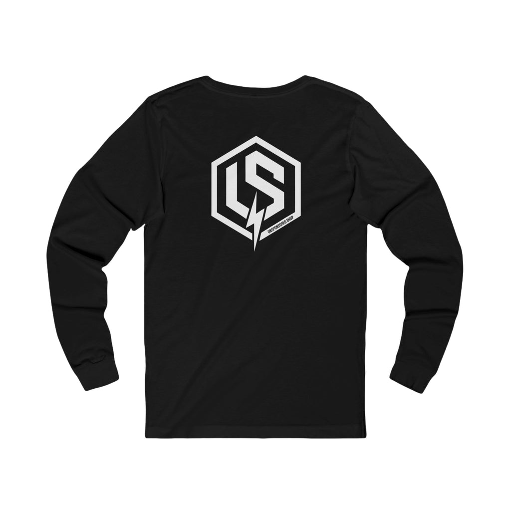 Long Sleeve Tee — Minimal Logo Crewneck (Front Chest & Back Emblem)