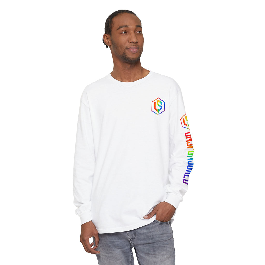 Rainbow 'UNSPONSORED' Logo Long Sleeve Tee