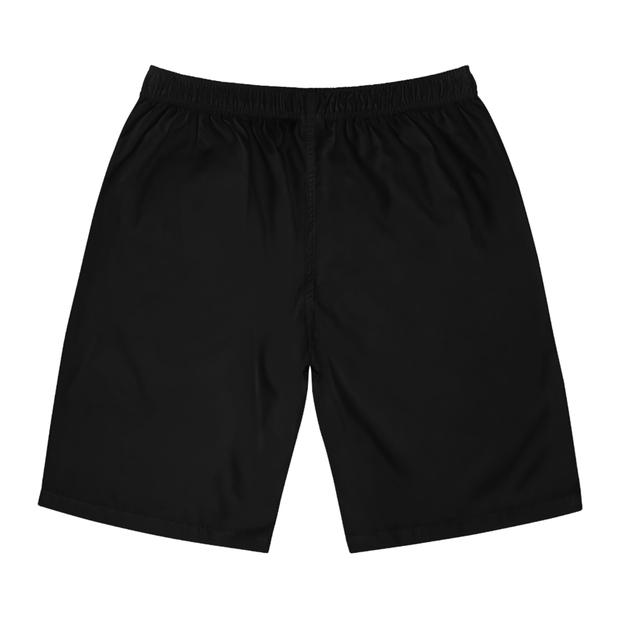 Unsponsored Flame Logo Men's Board Shorts — Black Surf & Swim Trunks